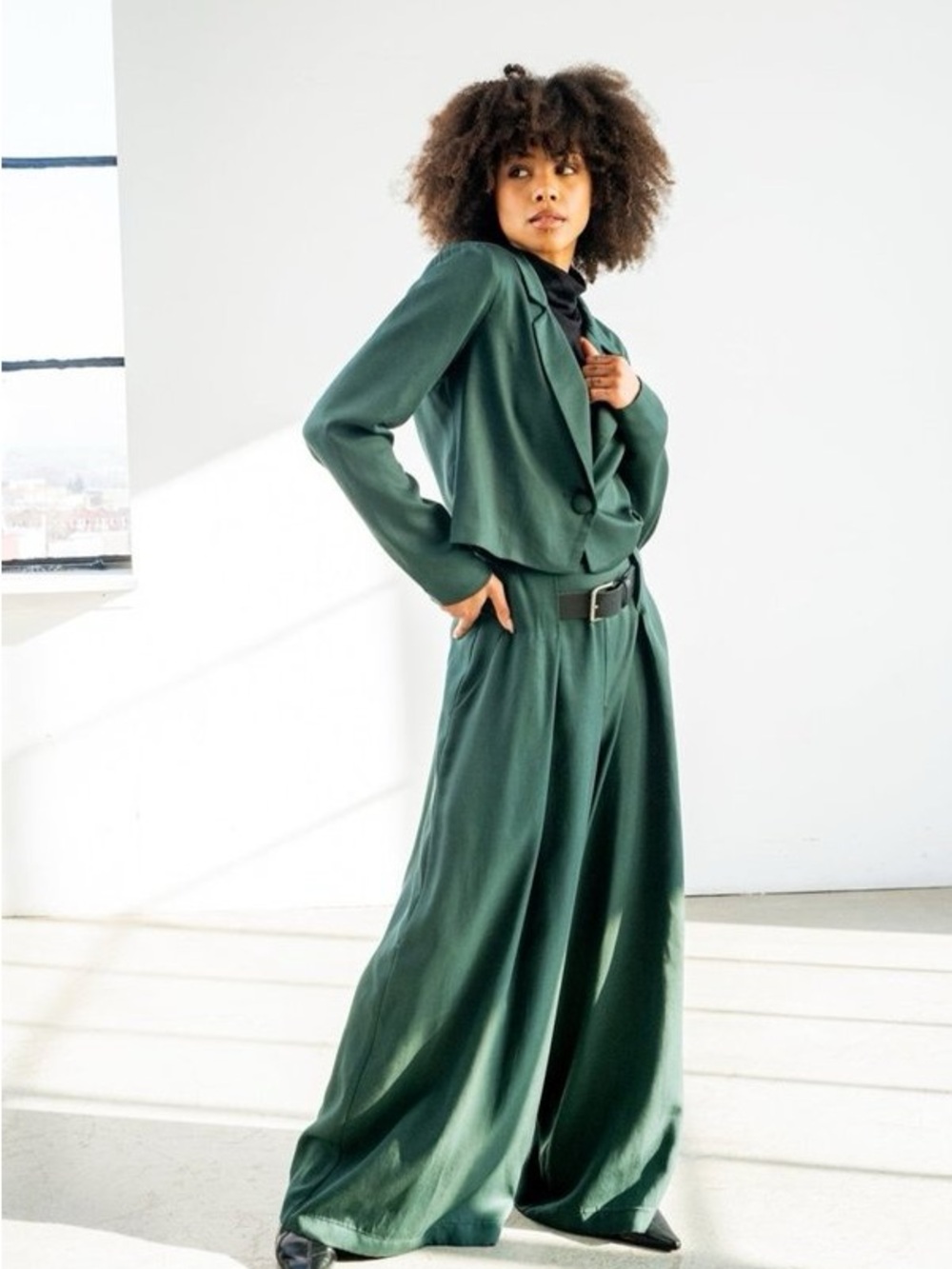 Body bag by Jude Green Nancy Wideleg Pants, size M - Picture 2 of 13